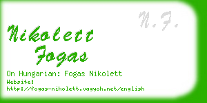 nikolett fogas business card